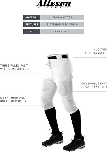 Alleson Athletic Men's Adult Practice Football Pant in Saudi Arabia