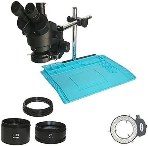 34MP فيديو رقمي DIGITAL HDMI CHAMPLE CAMPY 3.5x-90X Simul-Focal Trinocular Microscope Microscope Soldering PCB (Color: 3.5x 90x CTV0.5 34MP) (3.5x 90x CTV0.5 WH) in Kuwait