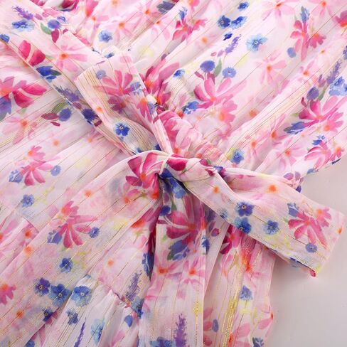 GRACE KARIN 2024 Girls Spring Dresses Girls Sleeveless Summer Floral A-line Dress Green Flower 7Y in Saudi Arabia