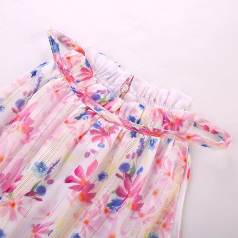 GRACE KARIN 2024 Girls Spring Dresses Girls Sleeveless Summer Floral A-line Dress Green Flower 6Y in Saudi Arabia