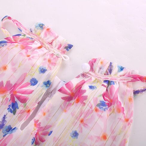 GRACE KARIN 2024 Girls Spring Dresses Girls Sleeveless Summer Floral A-line Dress Green Flower 6Y in Saudi Arabia