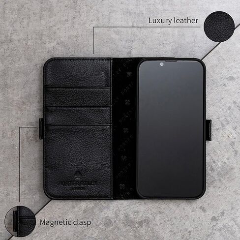 Porter Riley - حالة جلدية لـ Google Pixel 8 Pro. قضية/محفظة/غطاء من الجلد الأصلي الممتاز (تان) in Kuwait