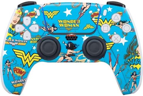 ألعاب Skinit Scenit Maming Skin متوافقة مع وحدة التحكم PS5 - مرخص رسميًا DC Comics Wonder Woman Action تصميم نمط in Saudi Arabia