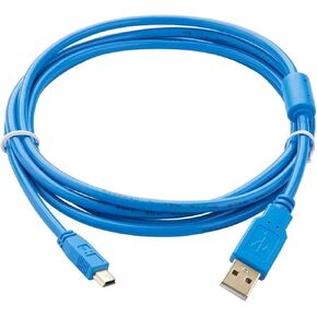 Suitable FP0R/FP0H/FP7/FP-XH Series USB Mini Port Programming Cable USB-MT6000/MT8000(Lt.Blue,3Meter)