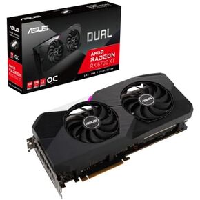 ASUS Dual AMD Radeon RX 6700 XT OC Edition 12GB GDDR6 Gaming Graphics Card (AMD RDNA 2, PCIe 4.0, 12GB GDDR6 Memory, HDMI 2.1, DisplayPort 1.4a, Axial-tech Fan Design, 0dB Technology) (Renewed)