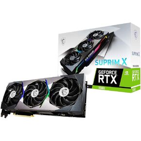 MSI Gaming GeForce RTX 3080 LHR 10GB GDRR6X 320-Bit HDMI/DP Nvlink Torx Fan 4 RGB Ampere Architecture Graphics Card (RTX 3080 Suprim X 10G LHR) (Renewed)