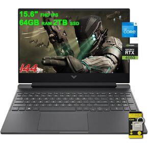 HP Victus Gaming Laptop 15.6" FHD IPS 144Hz Intel 8-core i5-13420H (>i7-12650H) 32GB RAM 1TB SSD GeForce RTX 4050 6GB Backlit USB-C B&O Fast Charge Win11 w/ICP Accessory