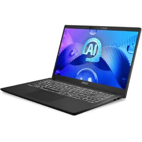 MSI Modern 15 H AI C1MG-060US 15.6" Full HD Laptop, Intel Core Ultra 9 185H 2.3GHz, 64GB RAM, 1TB SSD, Windows 11 Pro, Classic Black