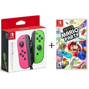 Super Mario Party + Neon Green/ Neon Pink Joy-Con (Nintendo Switch)