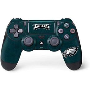 Skinit Decal Gaming Skin Compatible with PS4 Pro/Slim Controller - Officially Licensed NFL Philadelphia Eagles Black & White Design
