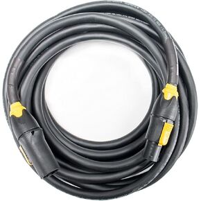 Elite Core Genuine Neutrik | PowerCON True1 Male to Female | 12 AWG Extension Cable | 50' Ft | PC12-TFTM-50 | Made in The USA