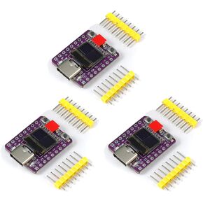 Teyleten Robot ESP32-C3 with 0.42 Inch OLED Development Board ESP32 Supermini Development Board ESP32 Development Board WiFi Bluetooth 3pcs
