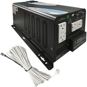 Renogy LCD remote Control Module for 1000W 2000W 3000W Inverter Charger AC Input & AC Output Display, Renogy LCD Remote for Inverter Charger