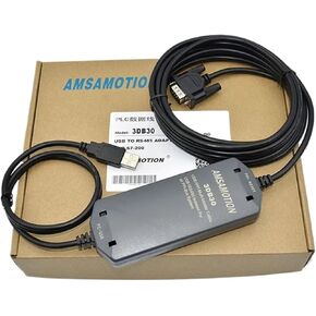 S7-200 PLC Programming Cable PC-PPI+ Adapter for 6ES7901-3CB30-0XA0 Download Line 187.5kbps Support WIN7/XP(USB-PPI (USB Type))