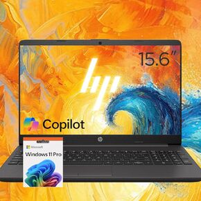 HP 15.6 "FHD Workbook Business Business Laptop • ذاكرة الوصول العشوائي 16GB • 512GB SSD • AMD Performance CPU • Windows 11 Pro + Copilot AI • Wi-Fi 6 & RJ-45 • بطارية طوال اليوم-تم تصميمها للعمل والإنتاجية