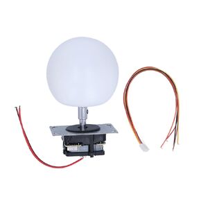 WinmetEuro Arcade Stick, Lightweight Comfortable Original Joystick Colorful Lighting Effect 5P Interface for Cool Running for Game Machine for Amusement Machine