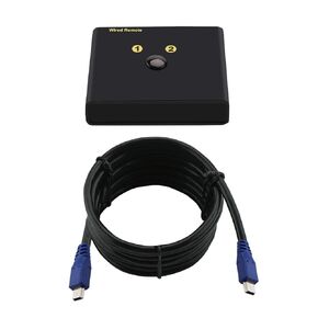 Replacement Wired Remoter A B Toggle Switcher for CKL 2 Port Dual Monitor KVM Switches