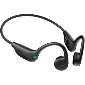 Bone Conduction Headphones,Bluetooth V6.0 Open Ear Headphones with Mic,Bone Conduction Earbuds 12Hrs Playtime,IPX5 Waterproof Sport Headphone for Cycling,Outdoor Sports,Running,Gym