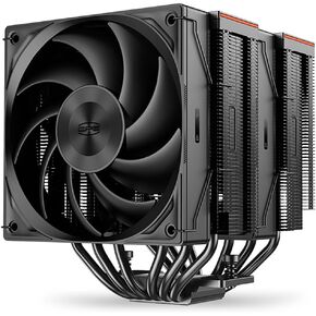 PCCOOLER CPS - RZ620 Black - 265W TDP - Dual Tower 6 * 6 Heat Pipe CPU Air Cooler with Adjustable PWM Three Mode Fans - Air Cooler for Intel LGA 115X/1200/1700 - AMD AM3/AM4 (RZ620-BKNWNX-GL)
