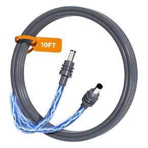 Starlink Cable, Starlink Mini Cable, Starlink Mini DC Power Cable, 16.5ft 60W Upgrade Waterproof DC Power Cable for Starlink Mini Rectangular Satellite Cable 20AWG Outdoor Starlink Mini Accessories