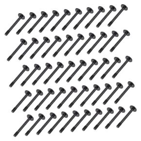 jojofuny Pc Case Cooling Fan Screw 50pcs Long Screws for Pc Fan 3cm Length Easy Installation Black Round Head