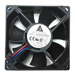 Delta 80x80x25mm 12 Volt High Speed Ball Bearing 3 Pin Fan AFB0812SH-F00