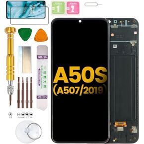 (Without Fingerprint) LCD Display Assembly for Samsung Galaxy A50S SM-A507U, SM-A507F, SM-A507FN, SM-A5070, SM-A507S, SM-A507DS Screen Replacement kit