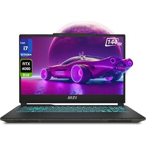 MSI Cyborg 15 Cyborg Gaming Laptop, Intel i7-12650H, 64 GB DDR4 RAM, 4 TB PCIe SSD, 15.6" FHD (1920x1080) Display, Nvidia G-Force RTX 4060, RGB Backlit Keyboard, W11 Home, Translucent Black