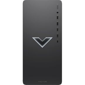 HP Victus 15L Gaming Desktop, 2024, AMD Ryzen 5 5600G 6-Core 4.4GHz, AMD Radeon RX 6400 Graphics 4GB GDDR6, 16GB DDR4, 1TB SSD, Windows 11 Pro, Wi-Fi 5, BT 5, 1xHDMI, 1xDP, 9xUSB, Mica Silver