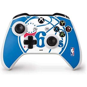 Skinit Decal Gaming Skin Compatible with Xbox One S Controller - Officially Licensed NBA Philadelphia 76ers Large Logo Design