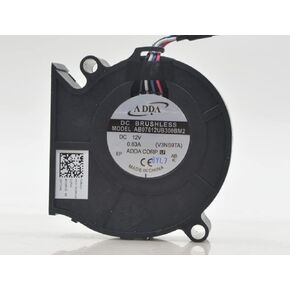 AB07612UB300BM2 7530 12V 0.63A 7.56W 4500RPM 18.5CFM 4-Wire Cooling Fan