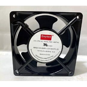 مروحة 4WT46 ، 115 CFM ، 115 فولت ، 0.24A ، مروحة التبريد 20W