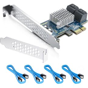 Redlux 6 Port PCIE SATA CARD ، SATA3.0 CARD