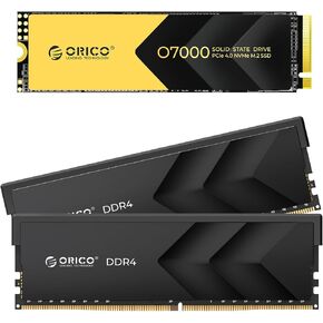 Orico H400 Racely Racer DDR4 RAM 16GB 3600MHz و O7000 1TB PCIE 4.0 NVME SSD حزمة للألعاب عالية السرعة وبناء الكمبيوتر الشخصي