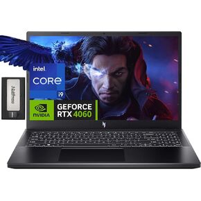 acer Nitro V 15 15.6" FHD IPS 144Hz Gaming Laptop, Intel i9-13900H, 32GB DDR5, 2TB SSD, NVIDIA GeForce RTX 4060, Backlit Keyboard, Wi-Fi 6, Webcam, Win 11, Black, 256GB Docking Station Set
