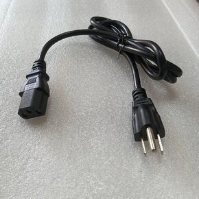 AC Charger Cable Black 3 Prong AC Power Cord Cable for Electronics, TV, Computer, Printer, Radio, Monitor, Samsung, Dell, Vizio, LG, Asus, Laptop and Electric Skateboard/Scooter