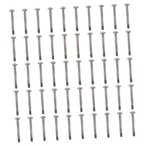 مسامير الكمبيوتر 50pcs مسامير مروحة الحالة القياسية في الجولة الدائرية.