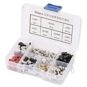 202Pcs Motherboard Hard Disk Motherboard Screws, Computer Screws Kit Kit Parafuso Pc, Screws Pc Assortment Kit Computer Repairing Accessories