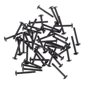 50pcs Computer Case Fan Screws Tapping Screws for Fan Mounting Round for Builds Easy to Install