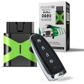 DIY Set,Smart Keyless Car Key Fob for Ford Fit for 2017-2019 Escape 2013-2016 Focus SE and Titanium M3N5WY8609 315 mhz (DIY Setup Bundles with Flat Blade)