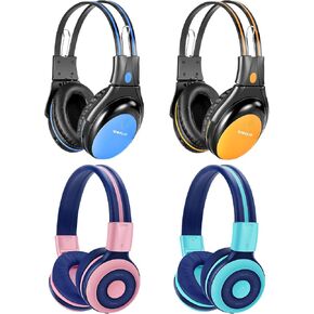 SIMOLIO Wireless IR Headphones for Car DVD and Bluetooth Headphones for Kids, Compatible with Honda Odyssey & uConnect VES & Dodge Grand Caravan & Chevy Suburban 2006-2022