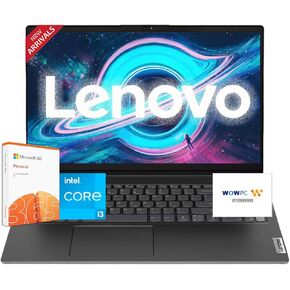 Lenovo Business Laptop with Microsoft Office 365, Intel 6-Cores Processor (Outperforms i7-1165G7), 15.6" FHD LED Display, 36GB RAM, 1TB SSD, Ethernet RJ-45, HDMI, Wi-Fi, Windows 11 Pro, WOWPC USB