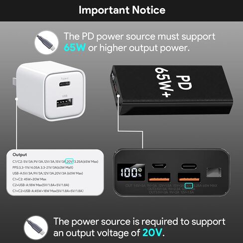 QUIDDITY Starlink Mini Power Cable DC to USB-C Starlink Replacement Cable for Starlink Mini Water-Resistant Compatible with PD Source (16.4FT) in Saudi Arabia