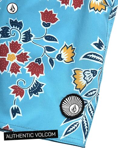 سروال سباحة للأولاد من Volcom - بدلة استحمام بعامل حماية من الأشعة فوق البنفسجية 50+ مع بطانة شبكية - بدلة سباحة قصيرة سريعة الجفاف (S-XL) in Saudi Arabia