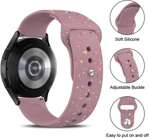 نطاقات Meliya متوافقة مع Garmin Vivoactive 6 / Vivoactive 5 / Vivoactive 3 Watch Band ، Garmin Venu 2 Plus / Venu SQ / Venu Watch Bands Women Men ، 20mm Silicon Sport Strap لـ Garmin Forerunner 55 245 645 Music Smart Watch Smart Watch in Saudi Arabia