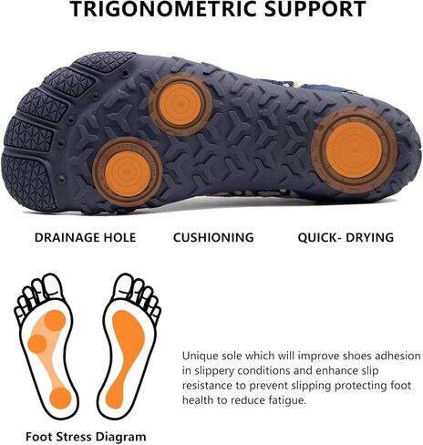 Teemie Water Shoes Mens Womens Aqua Quick-Dry Barefoot Athletic Sport Shoes for Outdoor Surfing Kayaking Walking Hiking in Kuwait