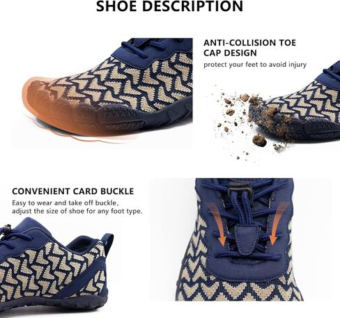 Teemie Water Shoes Mens Womens Aqua Quick-Dry Barefoot Athletic Sport Shoes for Outdoor Surfing Kayaking Walking Hiking in Kuwait