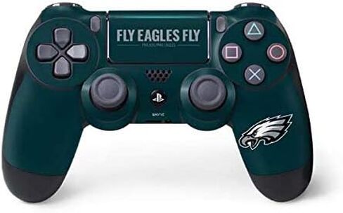 Skinit Mucal ألعاب البشرة متوافقة مع PS4 Pro/Slim Controller - NFL NFL Philadelphia Eagles Design بالأبيض والأسود in Saudi Arabia