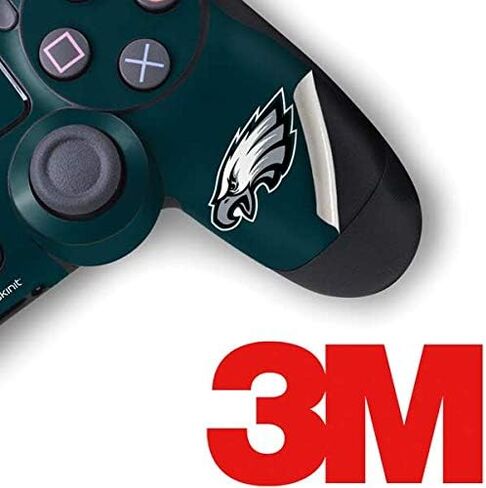 Skinit Mucal ألعاب البشرة متوافقة مع PS4 Pro/Slim Controller - NFL NFL Philadelphia Eagles Design بالأبيض والأسود in Saudi Arabia