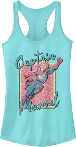 Marvel Women's Official 90s Captain Junior's Racerback Tank in Saudi Arabia